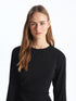 LC Waikiki Crew Neck Regular Long Sleeve Women's Dress